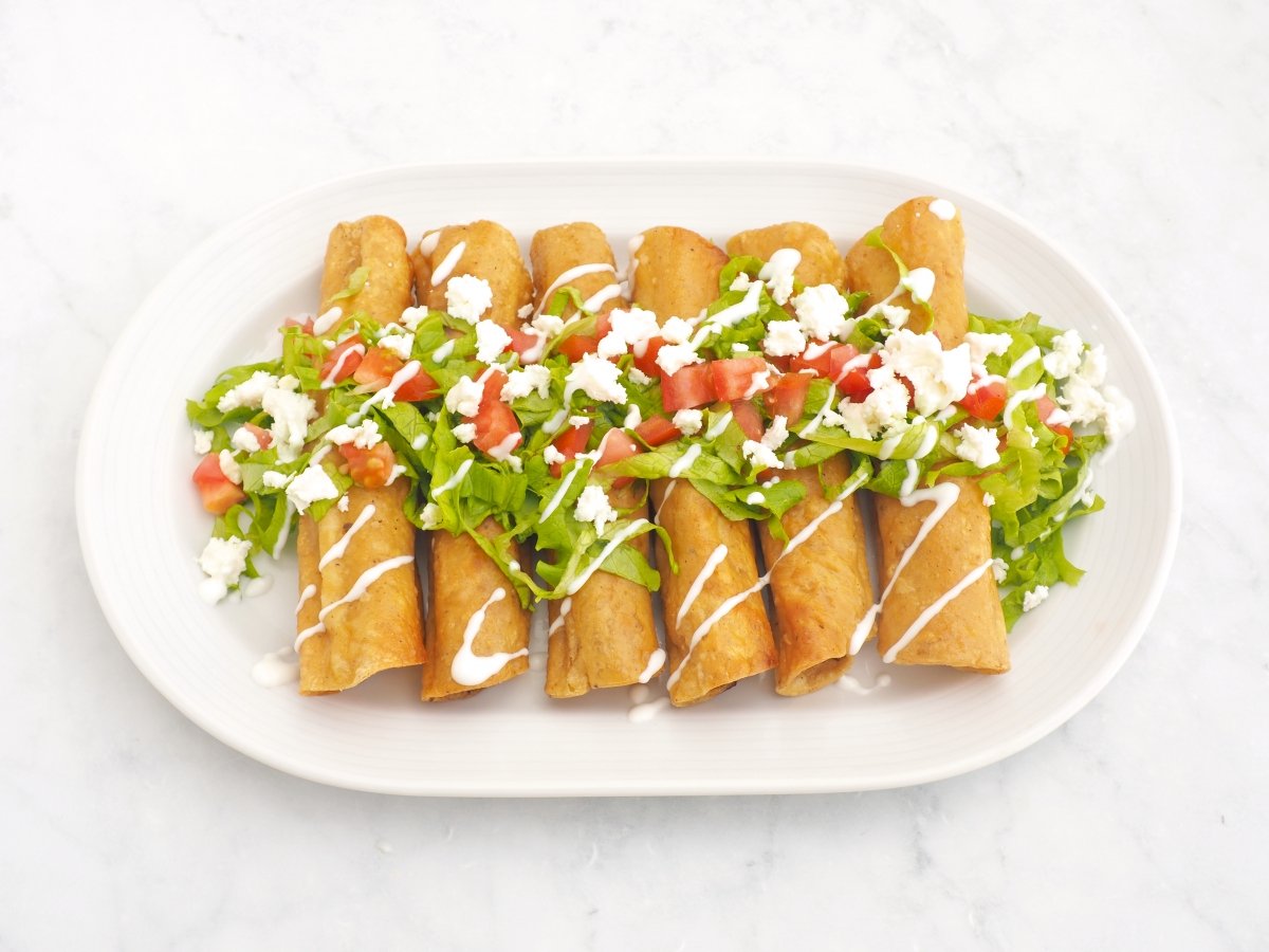 Flautas de Pollo o Carne